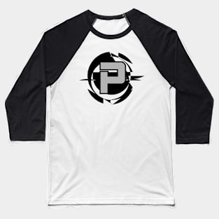 Futuristic Modern Letter P Baseball T-Shirt